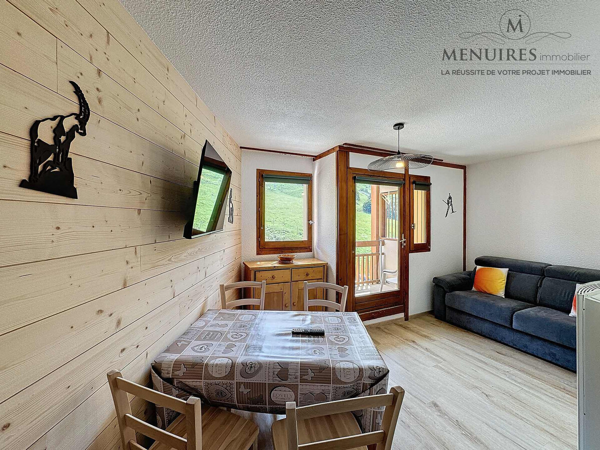 Studio + cabine 4 pers aux Menuires, ski aux pieds - Photo 2