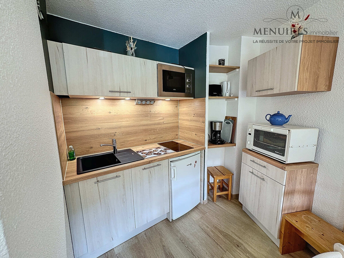 Studio + cabine 4 pers aux Menuires, ski aux pieds - Photo 4