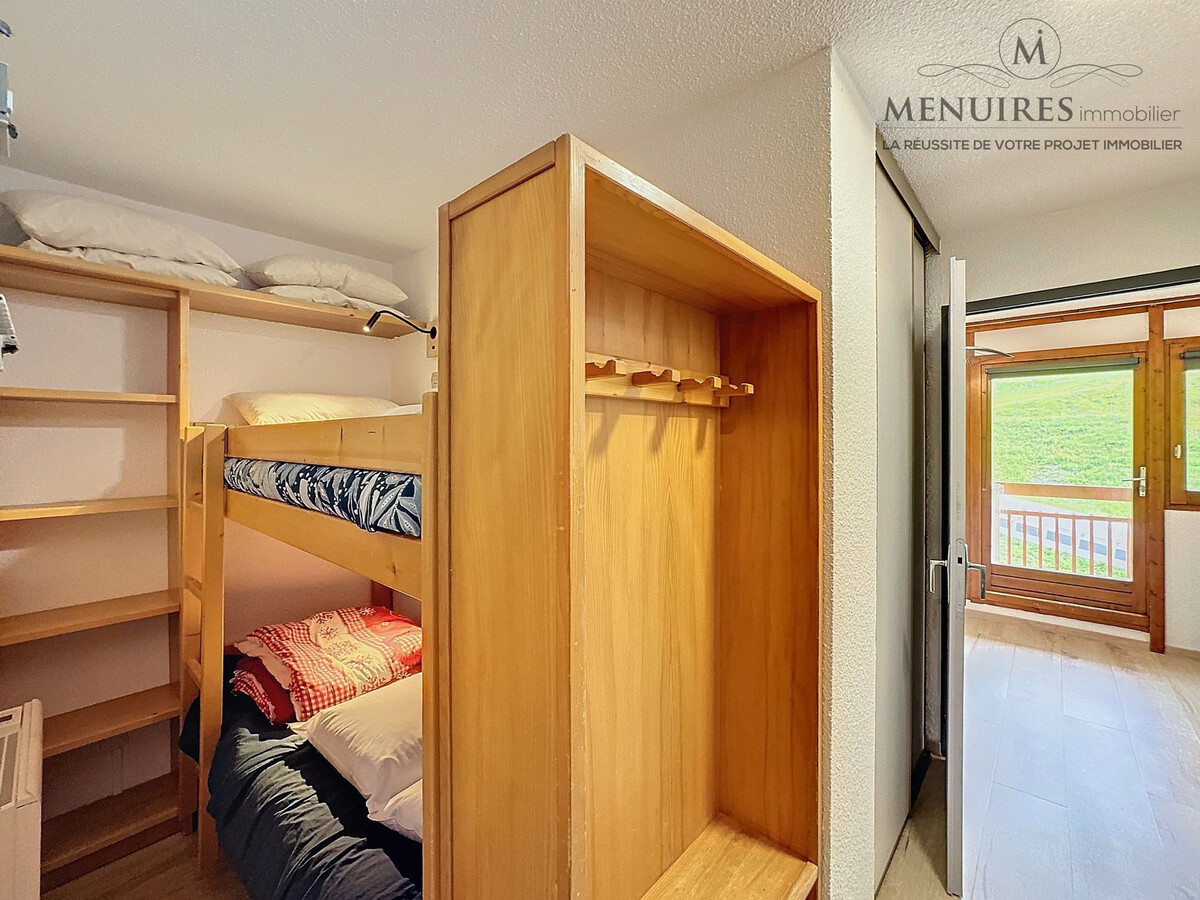 Studio + cabine 4 pers aux Menuires, ski aux pieds - Photo 9