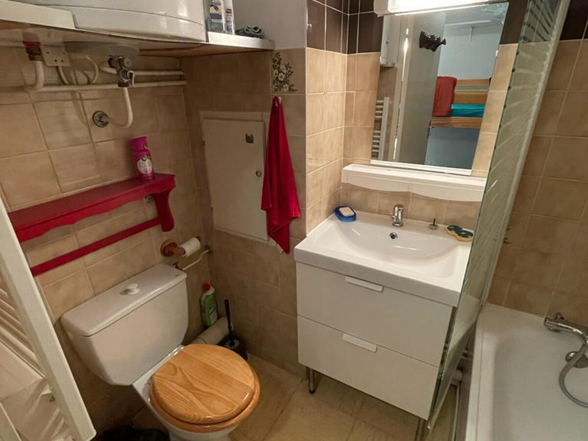 Studio 17 m² balcon, casier skis, Pra-Loup - Photo 3