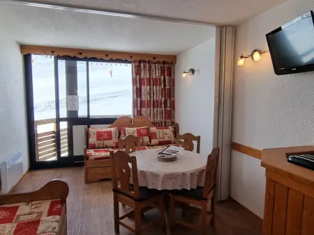 Location appartement à Plagne Aime 2000, Studio lumineux au pied des pistes, animaux permis