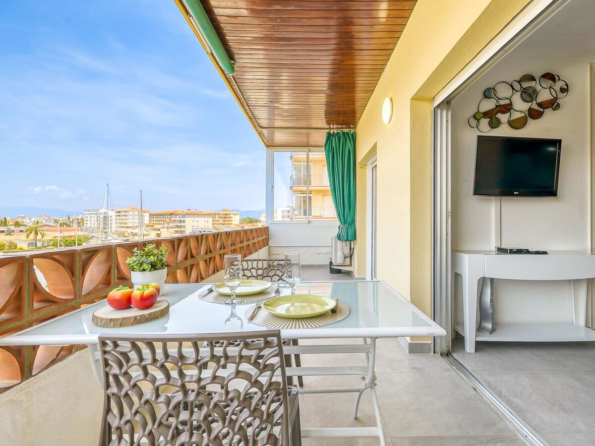 Appartement Puerto Simona, Roses – Terrasse vue canal - Photo 13