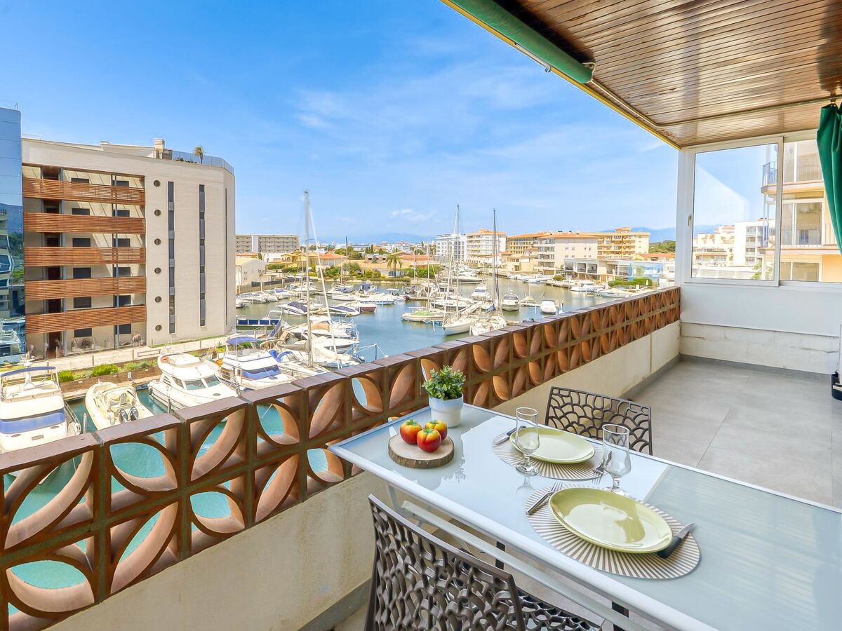 Appartement Puerto Simona, Roses – Terrasse vue canal - Photo 14