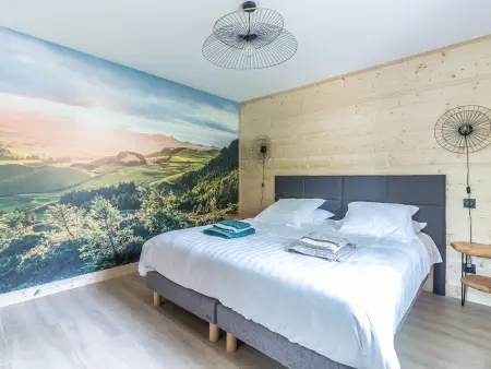 Lodge 8 pers. au Chambon-sur-Lignon : spa privé et piscine : photo 5