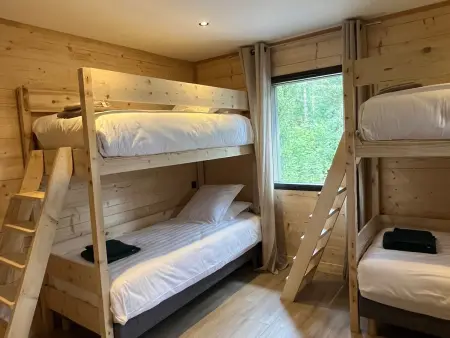 Lodge 8 pers. au Chambon-sur-Lignon : spa privé et piscine : photo 11