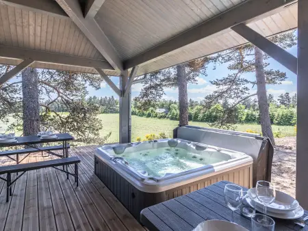 Lodge 12 pers. avec bain à remous et spa au Chambon-sur-Lignon : photo 5