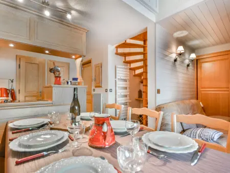 Location appartement à Les Gets, Charmant T2 avec mezzanine près des pistes et du centre des Gets - 5 pers., balcon, parking, wifi