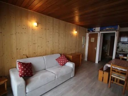 Studio cabine rénové aux Écrins, balcon sud-est, parking gratuit : photo 3