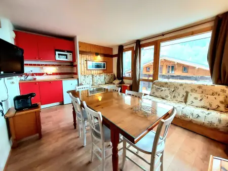 Location appartement à La Plagne Tarentaise, Appartement rénové La Plagne 5 pers, balcon et parking