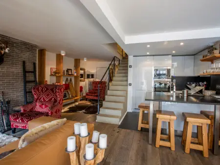 Duplex 5 pièces avec cheminée au centre de Val-d'Isère, 8 pers. : photo 7