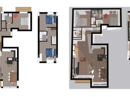 Duplex 5 pièces avec cheminée au centre de Val-d'Isère, 8 pers. : photo 16