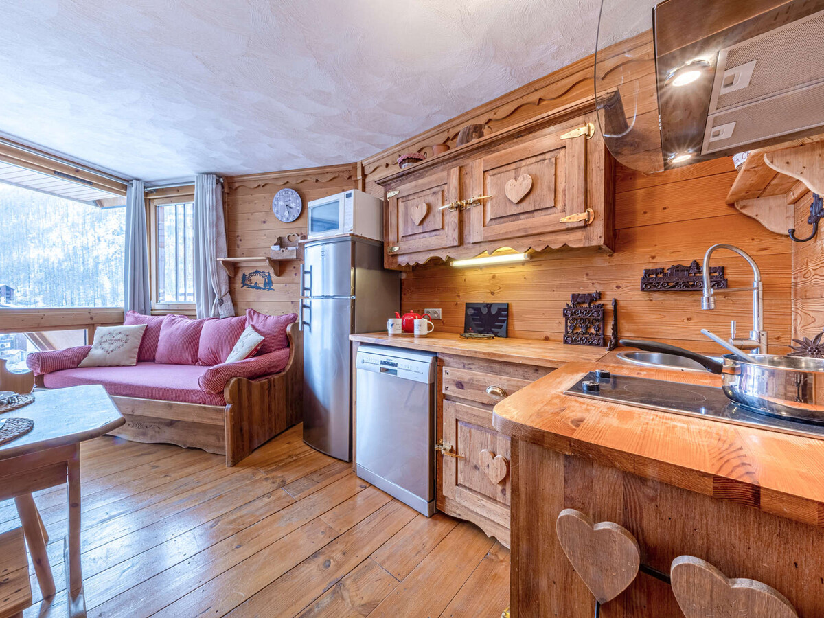 Studio 4 pers avec alcôve à Val-d'Isère, balcon sud - Photo 1