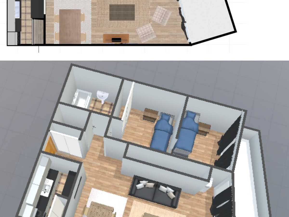 Appartement 6 pers. Val-d'Isère, balcon sud et vue village - Photo 15