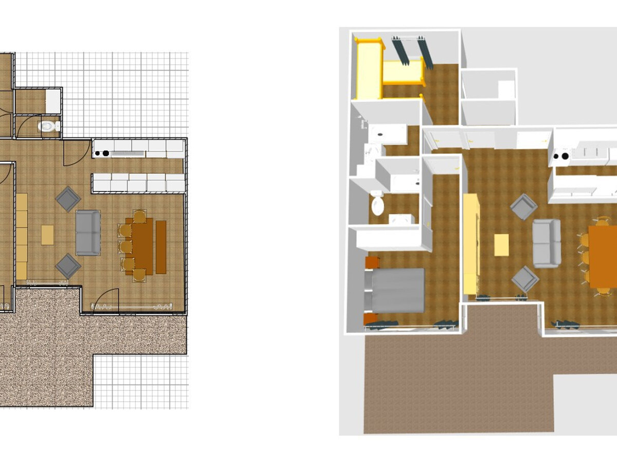 Appartement 5 pers. aux Carats, terrasse Sud-Est, skis aux pieds - Photo 15
