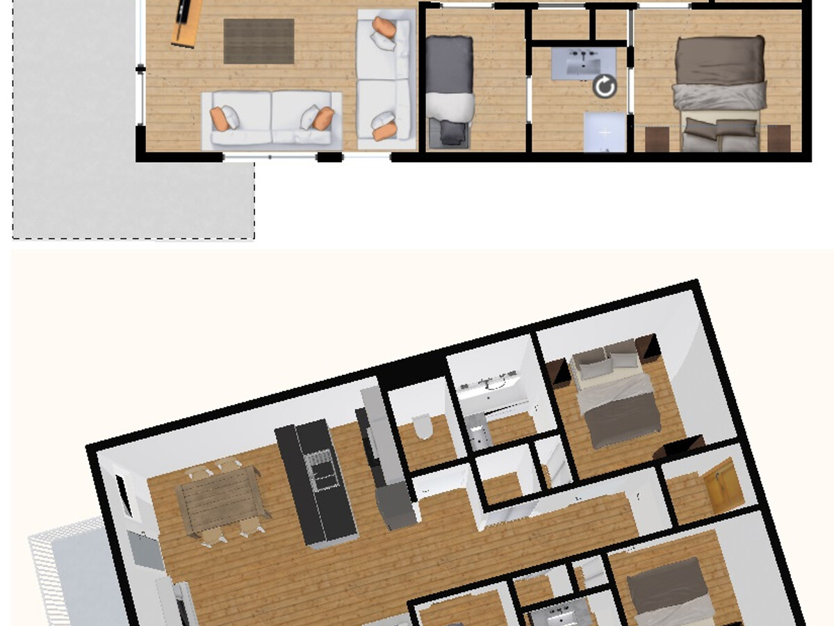 Appartement 74m² pieds des pistes, cheminée et balcon sud - Photo 15
