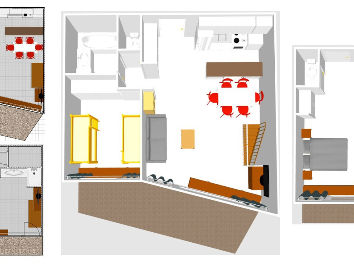 Duplex 3P/6 pers. avec balcon sud et casiers ski - Photo 15
