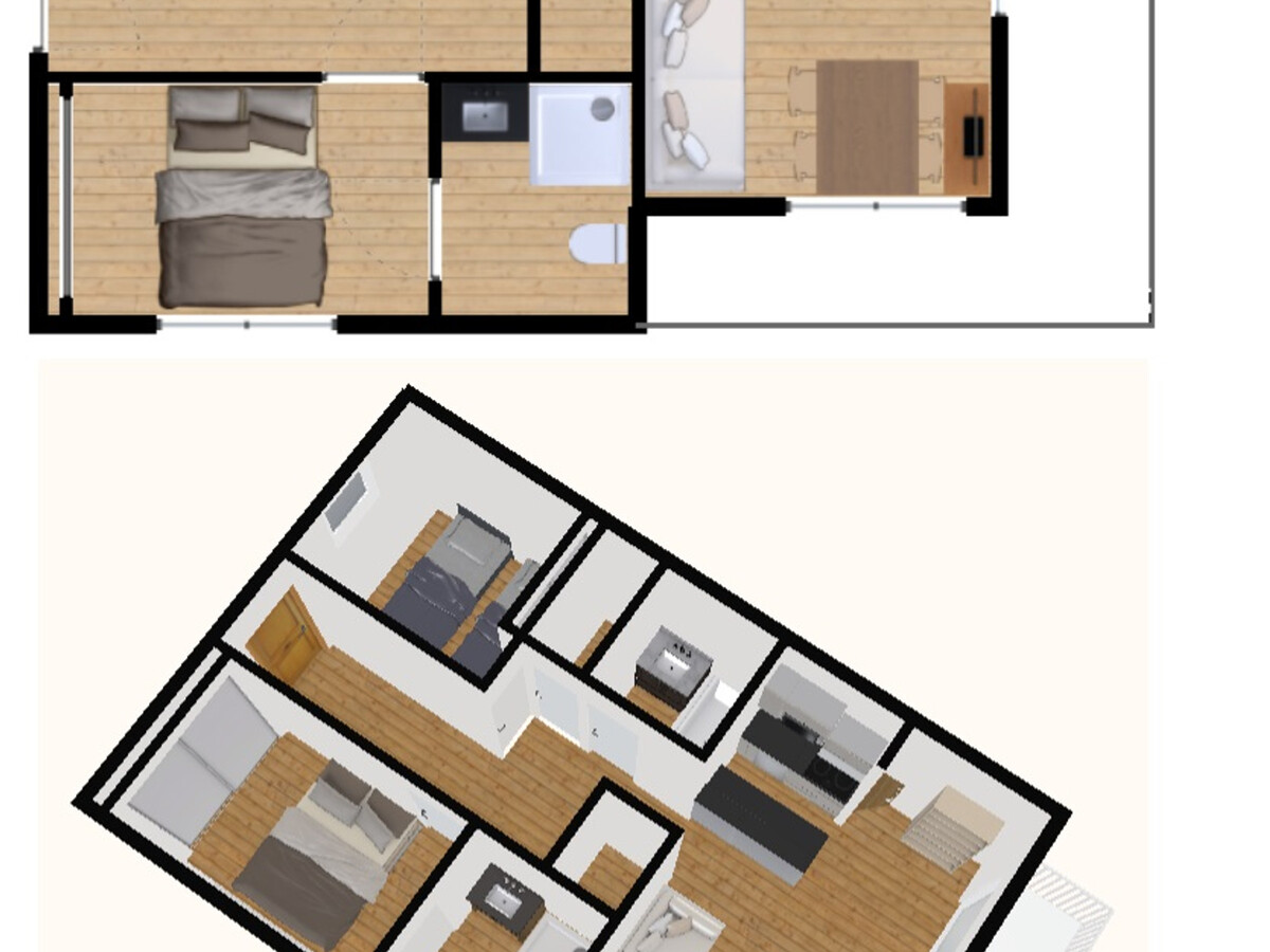 Appartement 6 pers. balcon Sud/Ouest, garage, animaux - Photo 14