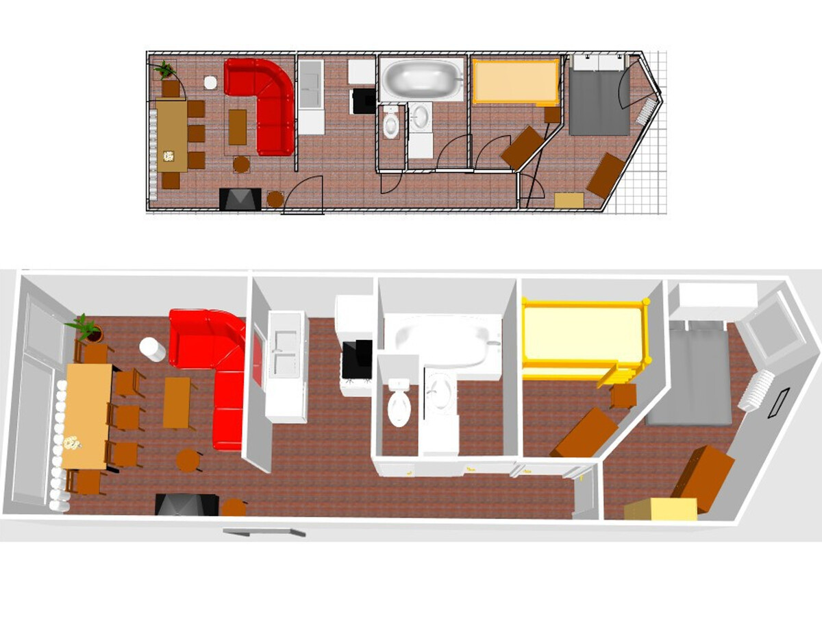 Appartement 4 pers. Vue ouest, 8ème étage à Val-d'Isère - Photo 11