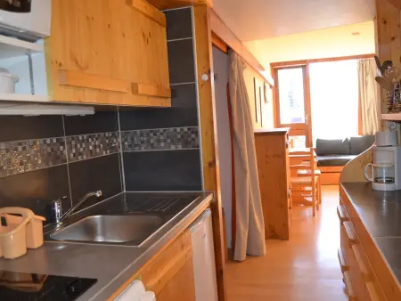 Studio 4 pers. avec balcon sud-ouest, pieds des pistes Les Arcs 1800 : photo 6