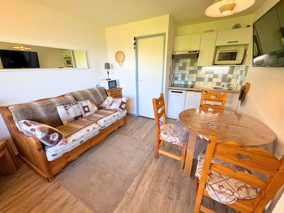 Studio cabine 3 pers aux Menuires, balcon montagne - Photo 1