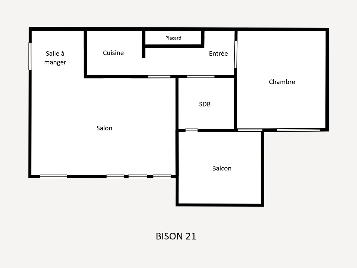 Appartement 38 m² La Clusaz, 5 pers., balcon montagne - Photo 13