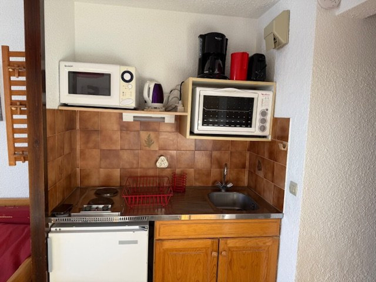 Studio cabine 4 pers aux Saisies, balcon sud face Beaufortain - Photo 2