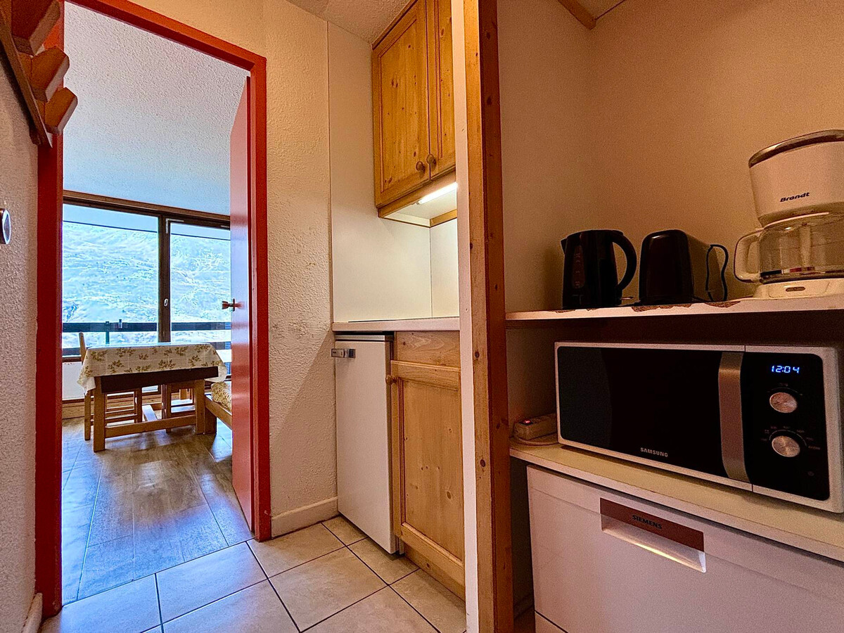 Studio 2 personnes aux Menuires, 8e étage avec balcon - Photo 3