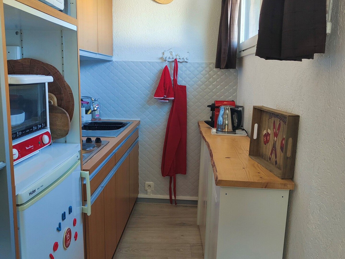 Studio cabine 4 pers à Valloire, canapé clic-clac - Photo 3