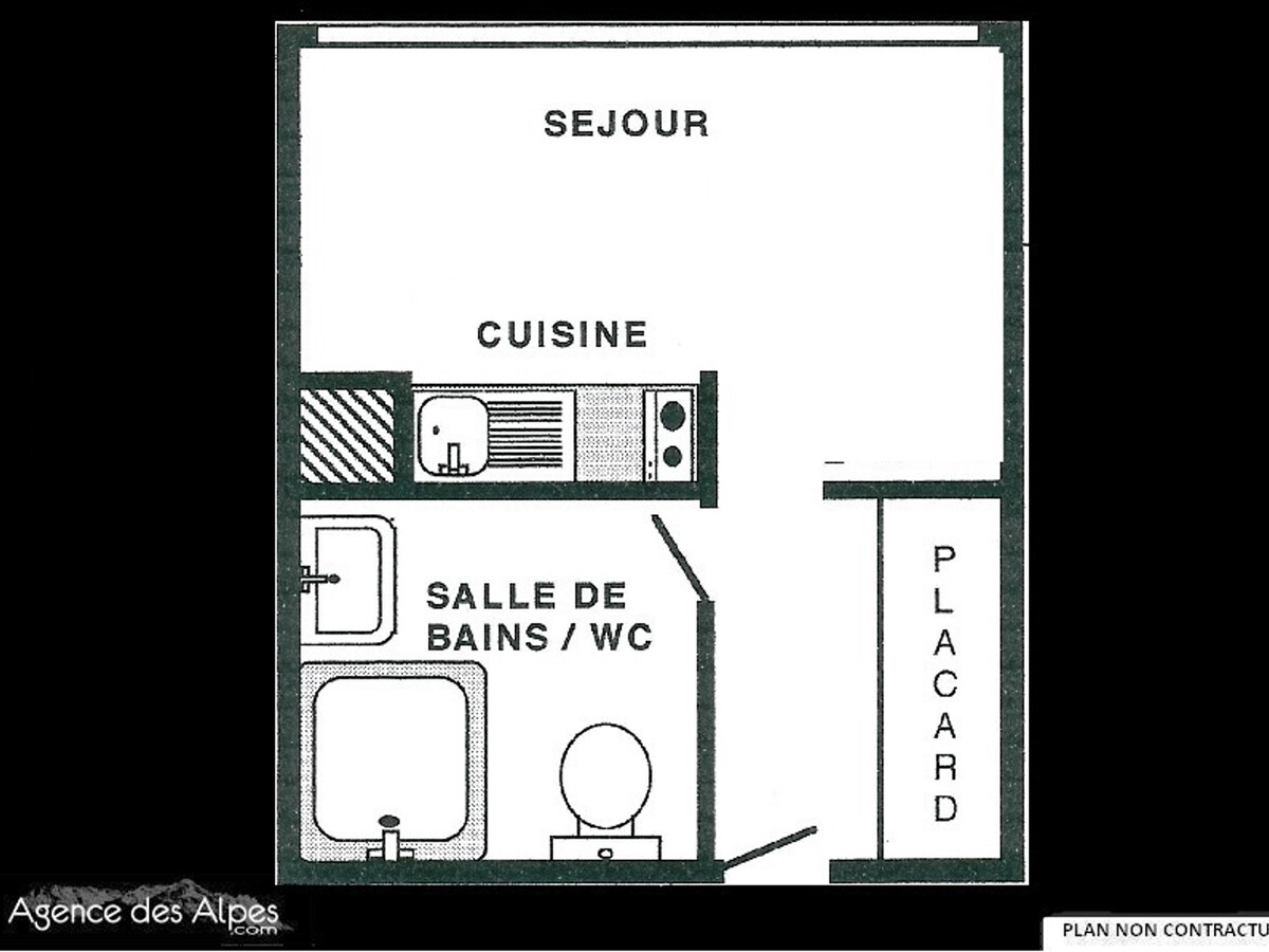 Studio 2 pers. pieds des pistes aux Menuires - Photo 5