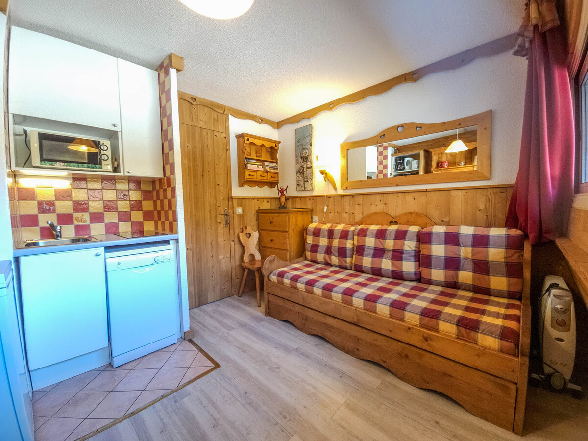 Studio 13 m² Les Menuires, 8ème étage avec casier skis - Photo 1