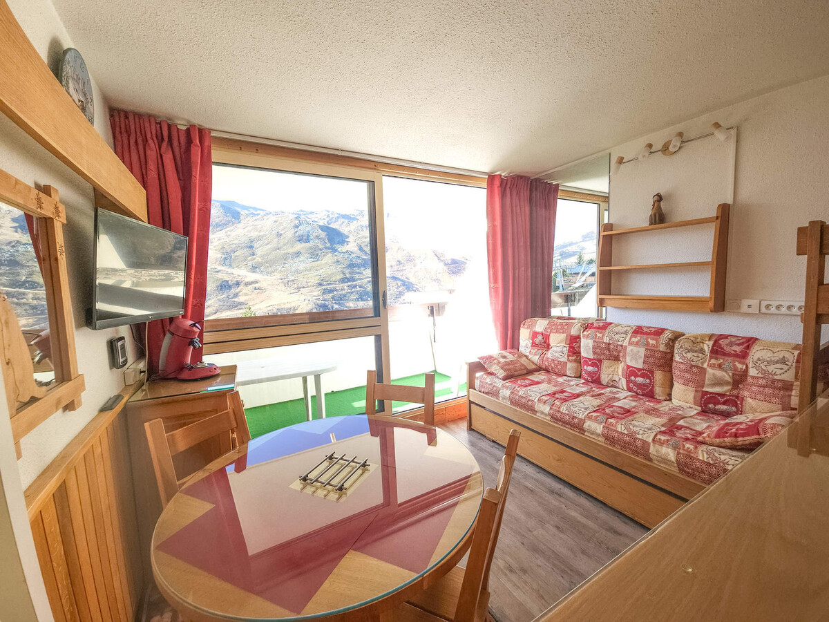 Studio 3 pers. vue montagne, balcon sud-ouest Les Menuires - Photo 3