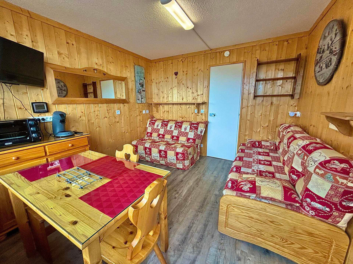 Studio Croisette, pied des pistes aux Menuires, balcon - Photo 1