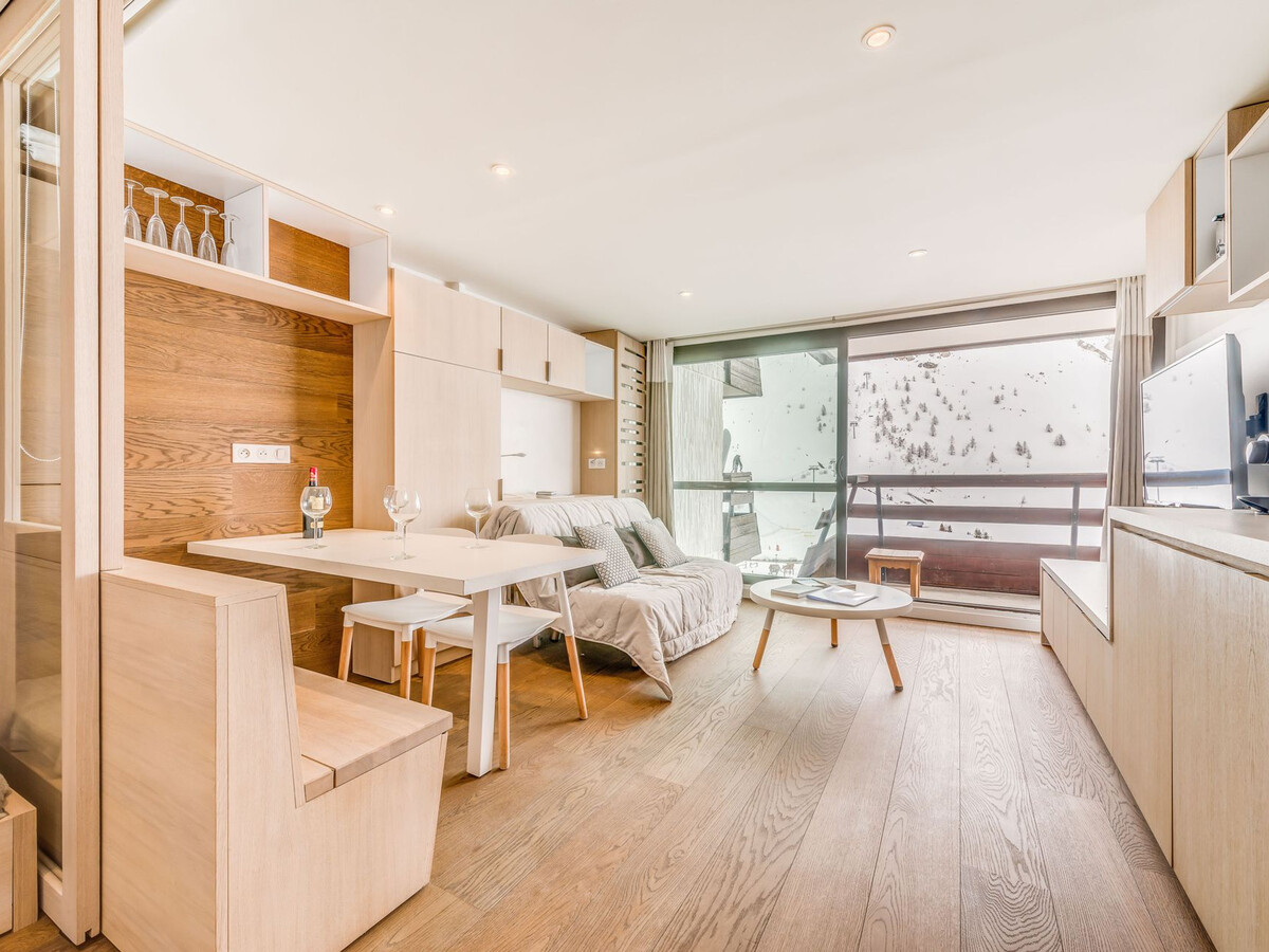 Studio rénové 4 pers, balcon sud vue lac, Tignes - Photo 2