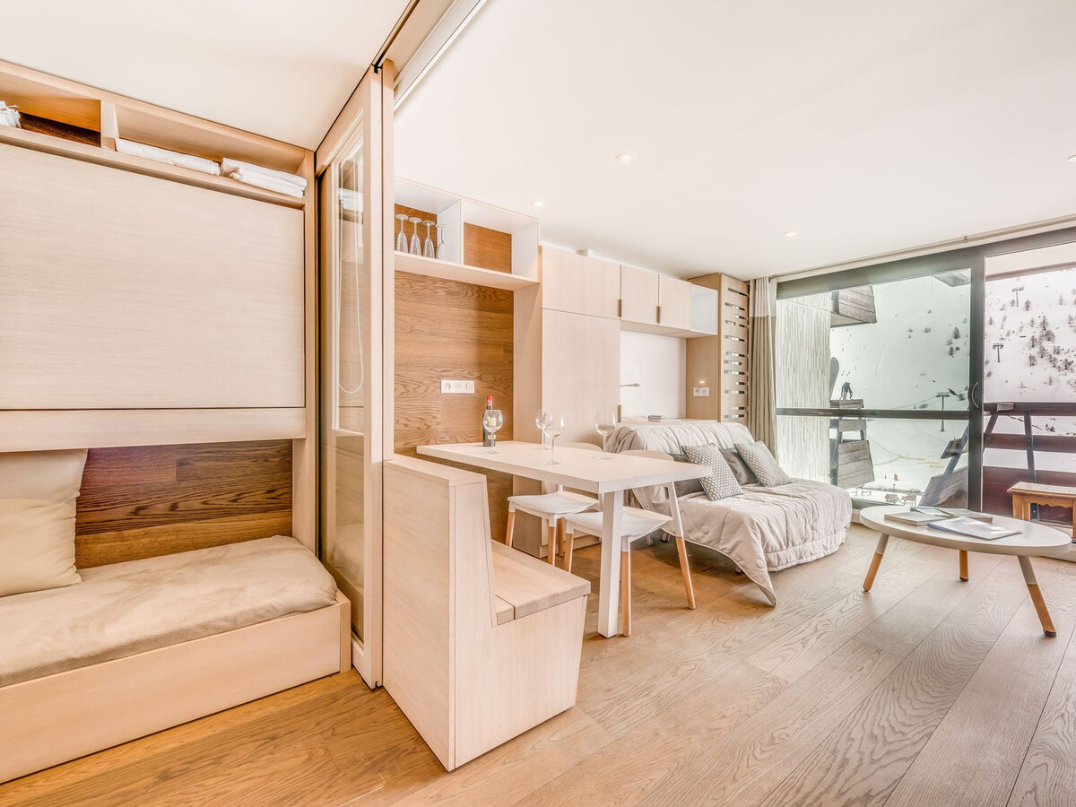 Studio rénové 4 pers, balcon sud vue lac, Tignes - Photo 8