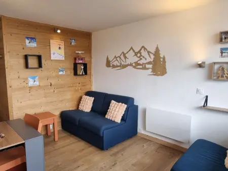 Location appartement à Plagne Aime 2000, Studio cabine confortable - Accès pistes, animaux admis