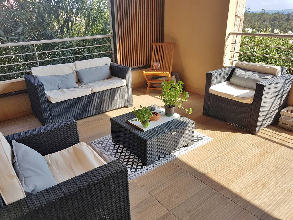 Appartement climatisé 2 chambres, terrasse mer à Solenzara - Photo 12