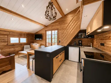 Chalet moderne pour 4 pers avec parking et Wifi à Crest-Voland - Photo 2