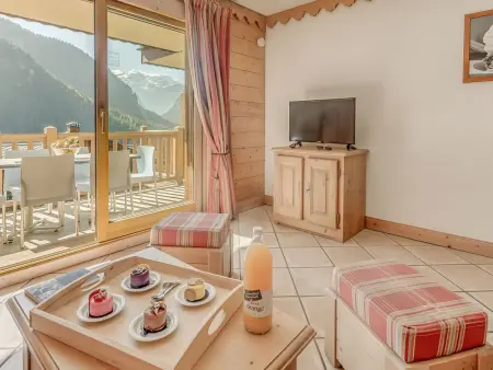Les Nouveaux Alpages B24 - Apt 3p, balcon sud, piscine : photo 9
