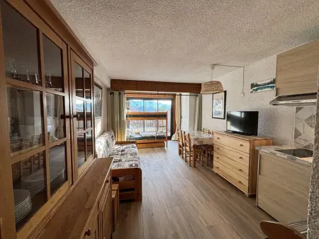 Location appartement à Huez, Studio chaleureux pour 4 pers. au pied des pistes - LAlpe dHuez