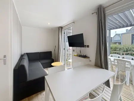 Mobil-home Luxe à Jullouville: 200m plage, piscine chauffée, 4 pers, parking, Wi-Fi inclus - Photo 2