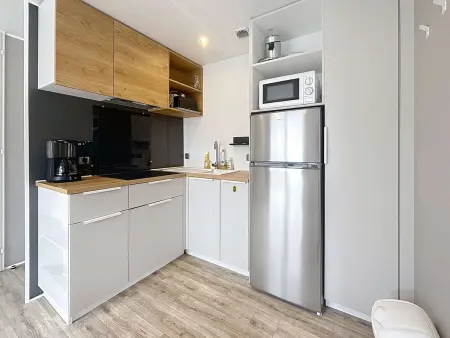 Mobil-home Luxe à Jullouville: 200m plage, piscine chauffée, 4 pers, parking, Wi-Fi inclus - Photo 3