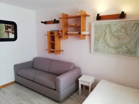 Location appartement à La Plagne, Appartement skis aux pieds, terrasse ensoleillée, animaux admis, 6 personnes