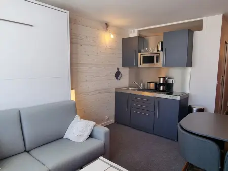 Location appartement à Plagne Aime 2000, Studio rénové skis aux pieds - 4 pers - Animaux admis