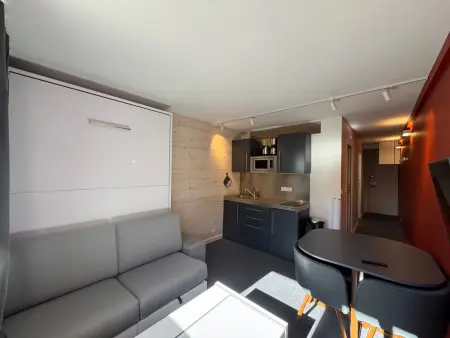 Studio rénové 26 m² skis aux pieds - 4 pers : photo 11