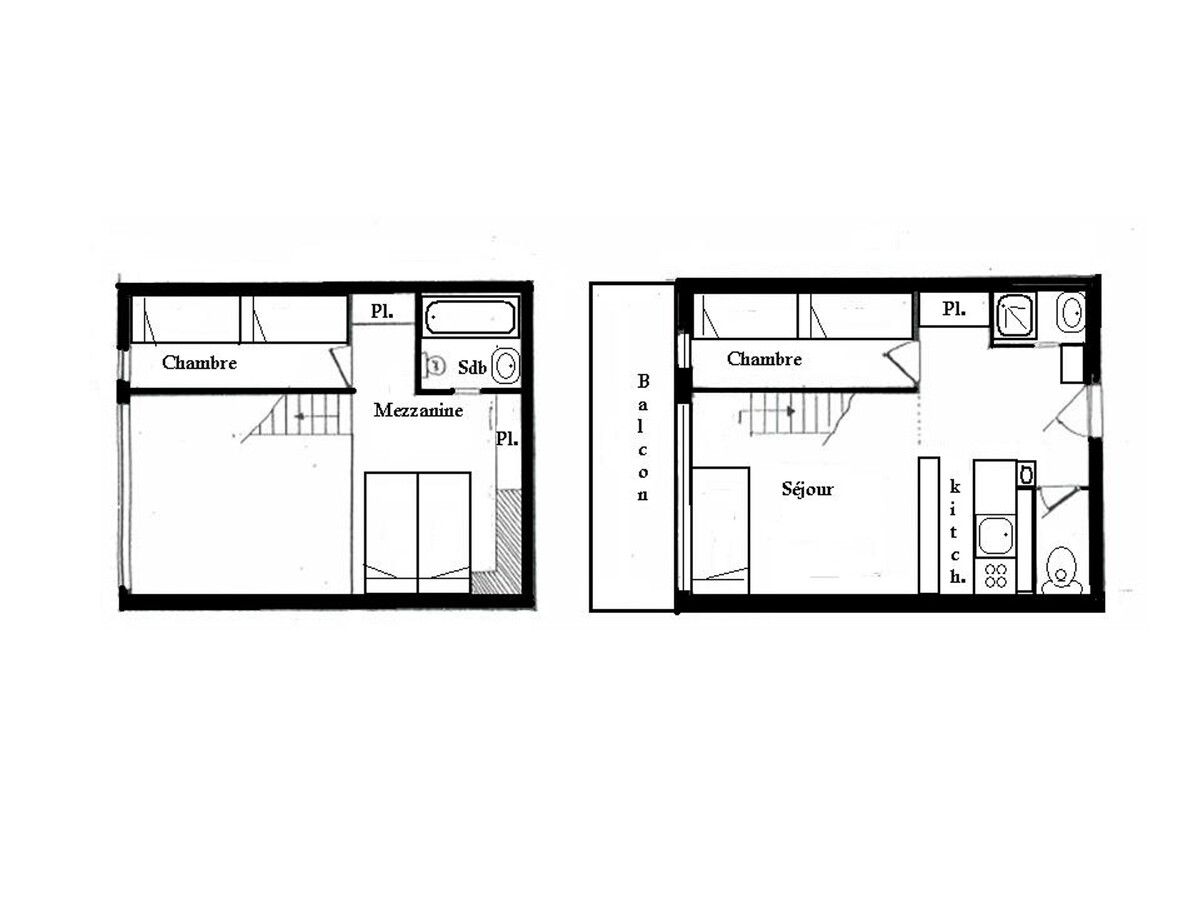 Duplex 8 pers, skis aux pieds, vue pistes aux Arcs - Photo 11