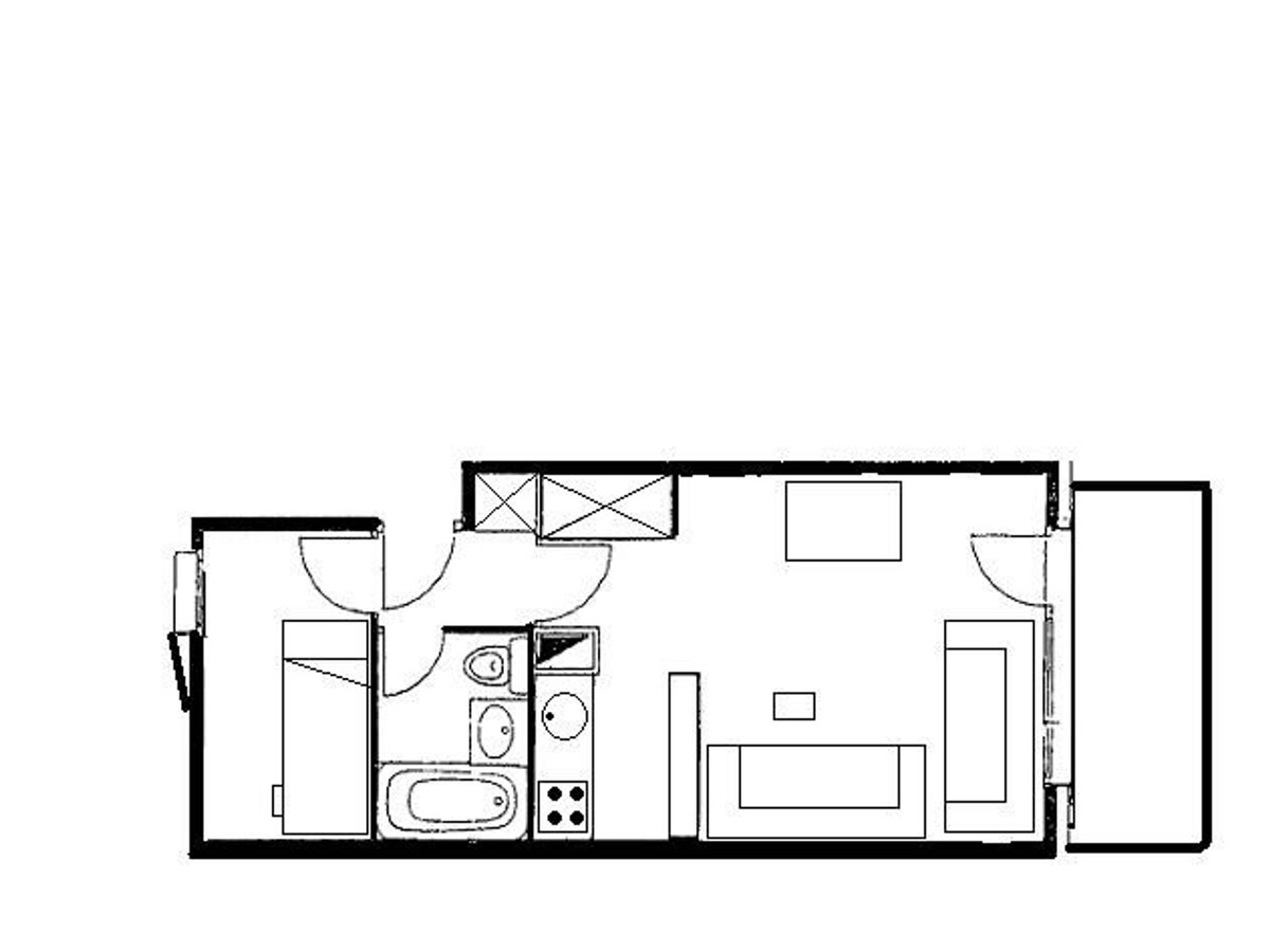 Appartement 4 pers. balcon sud-ouest, vue montagne à Valmorel - Photo 7
