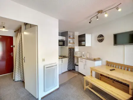 Studio cabine 4 pers, ski aux pieds, parking gratuit : photo 2