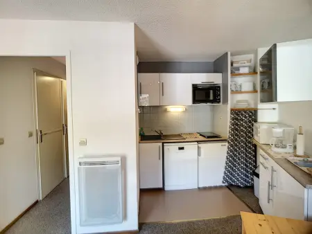 Studio cabine 4 pers, ski aux pieds, parking gratuit : photo 3