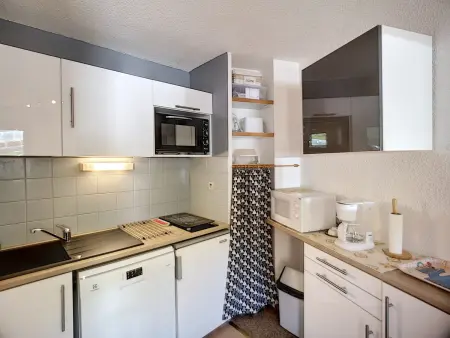 Studio cabine 4 pers, ski aux pieds, parking gratuit : photo 4