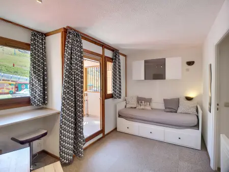 Studio cabine 4 pers, ski aux pieds, parking gratuit : photo 5